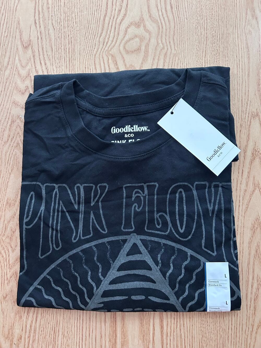 New Mens Goodfellow & Co Pink Floyd 1970 T-shirt Cotton Black Size Large